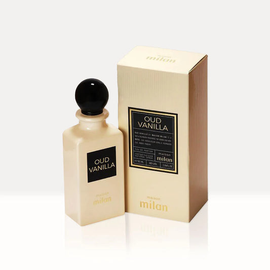 Oud Vanilla by Maison Milan Vanilla Amber Fragrance Perfume Spray for Men & Women 90ml