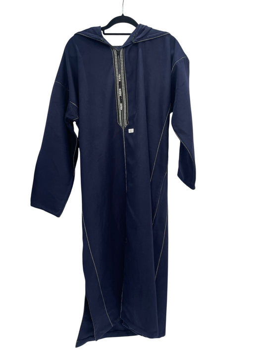 blue hooded thobe