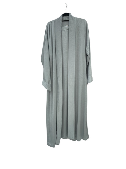grey abaya 3 peice set