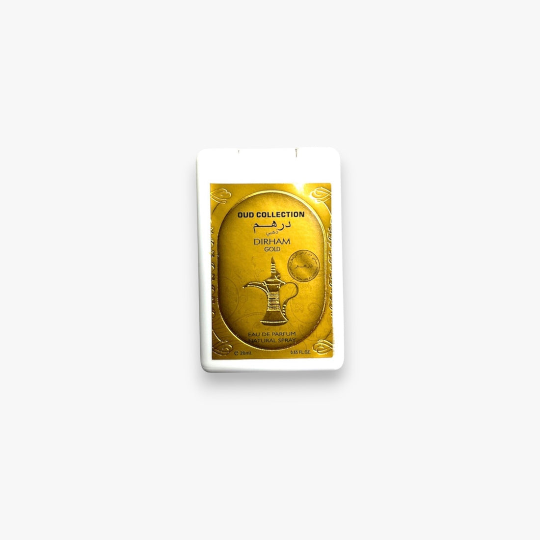 Dirham Gold 20ml Ard Al Zafaaran Pocket size Perfume Spray Made in UAE.