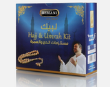 HEMANI Hajj & Umrah Kit 5in1 - Fragrance Free Soap, Gel, Shampoo, Lotion, Miswak