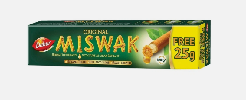 Dabur Miswak Herbal Toothpaste – Natural Oral Care with Al-Arak Extract75/190