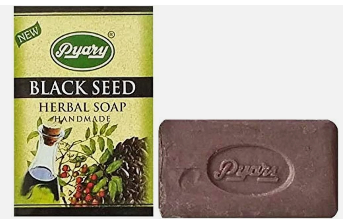 PYARY Black Seed Handmade Herbal Soap Deep Cleansing & Fresh Skin Bar - 75g