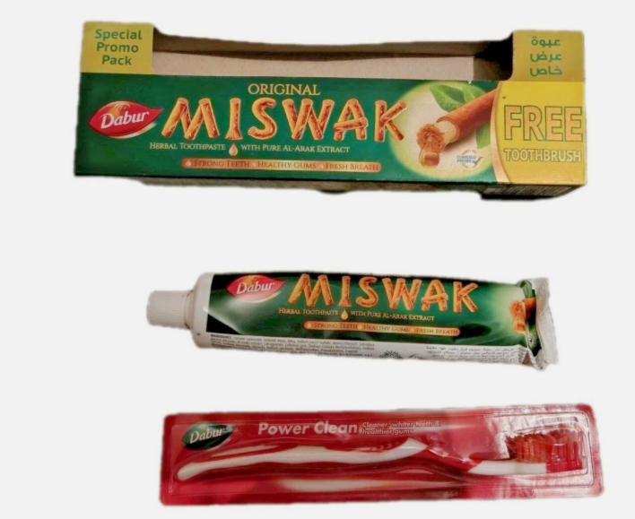 Dabur Miswak Herbal Toothpaste – Natural Oral Care with Al-Arak Extract75/190