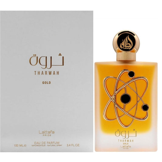 Lattafa Pride Tharwah Gold Eau De Parfum 100ml | Unisex Arabian Perfume