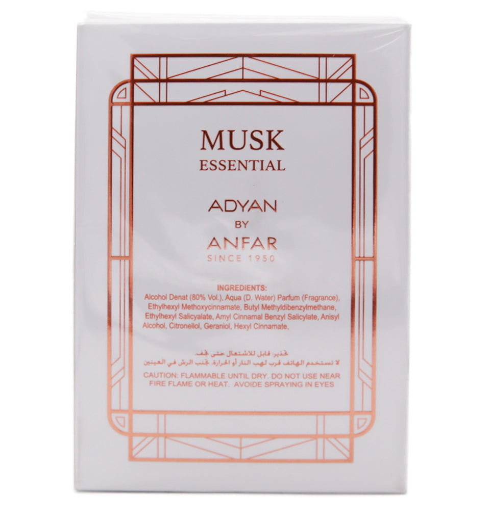 Musk Essential Eau De Parfum 100ml By Adyan