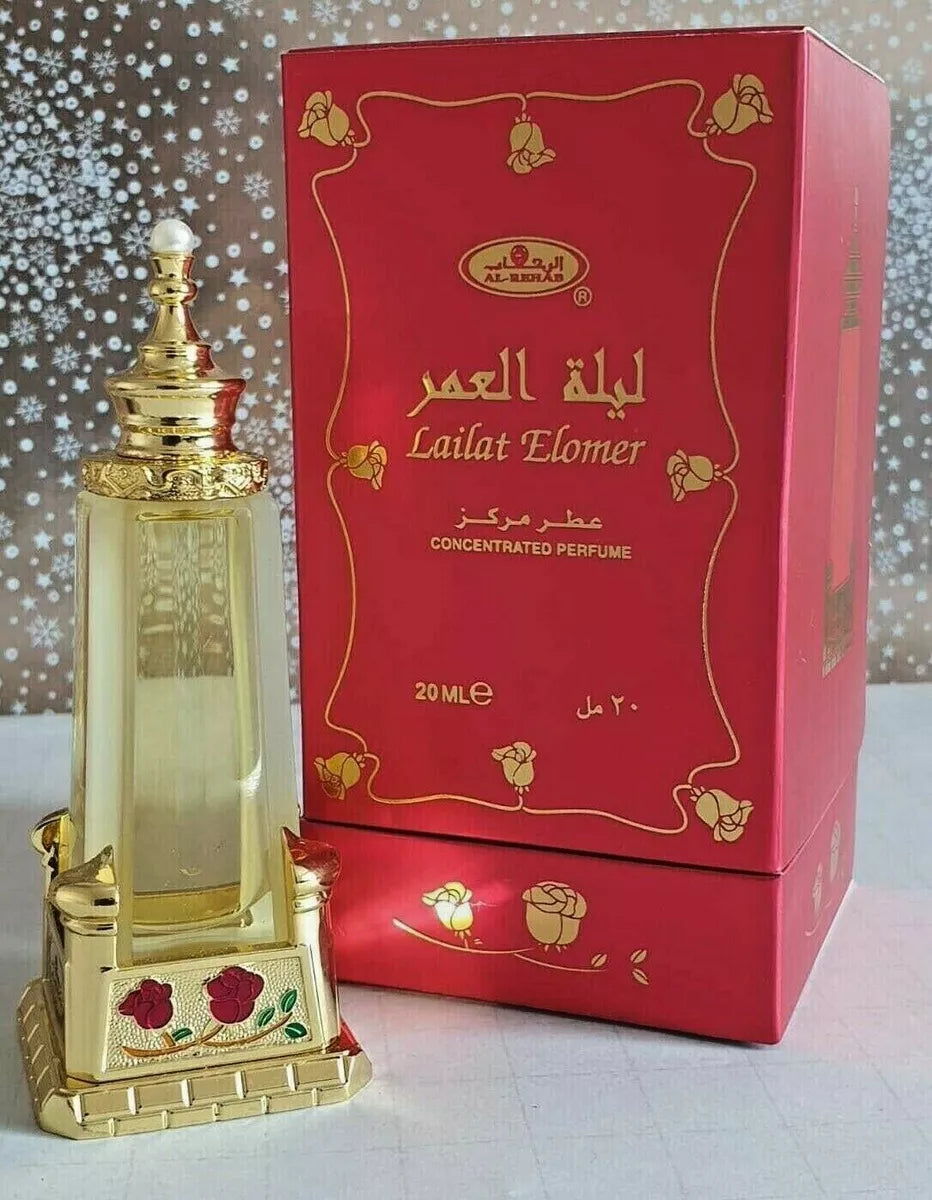 Lailat Elomer | 20ml By Al Rehab | sweet spicy Concentrated Perfume oil Attar - Alcohol Free