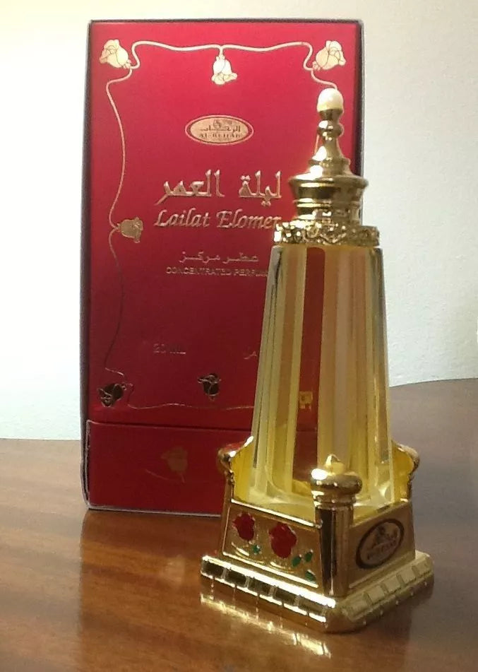 Lailat Elomer | 20ml By Al Rehab | sweet spicy Concentrated Perfume oil Attar - Alcohol Free