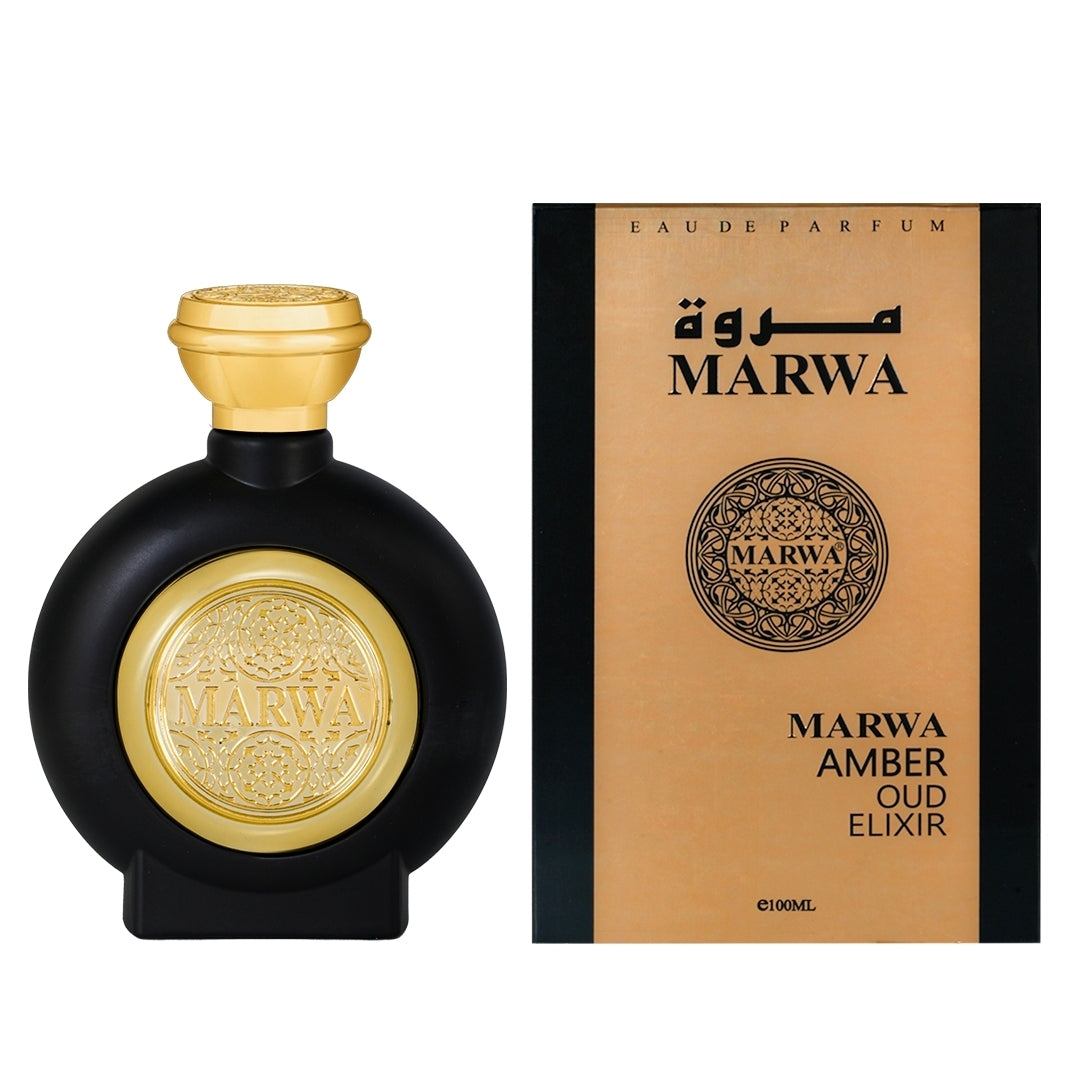 Marwa Amber Oud Elixir by mahabub 100 ml perfume | Dubai perfume Oud Khaleeji | unisex