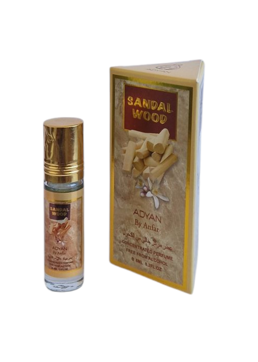 Sandal wood- Adyan by Anfar- Attar perfume oil roll on 6ml